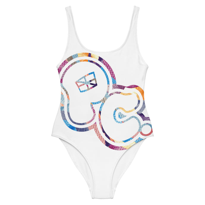 Moneyflauge bubble white Swimsuit