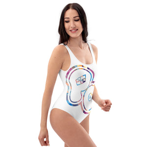 Moneyflauge bubble white Swimsuit