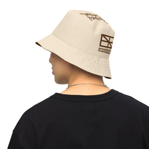 Brown/tan reversible bucket