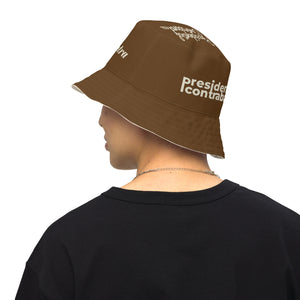 Brown/tan reversible bucket