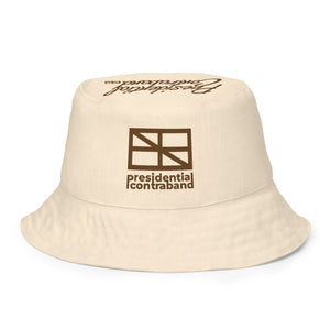 Brown/tan reversible bucket