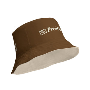 Brown/tan reversible bucket