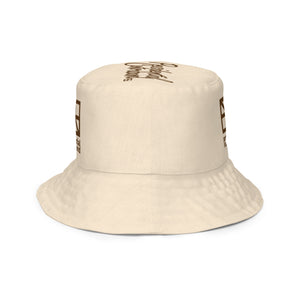 Brown/tan reversible bucket