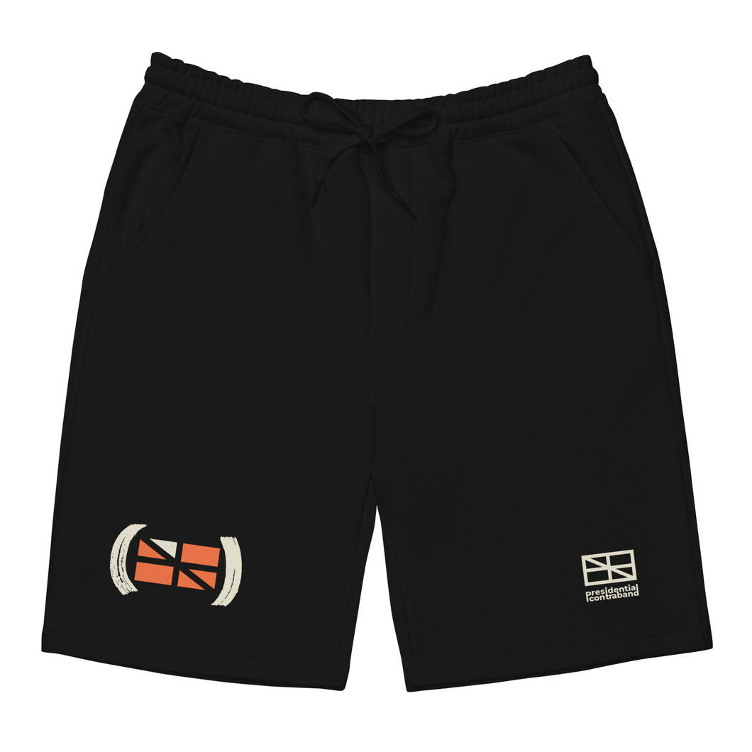 Contra reverse flag fleece shorts