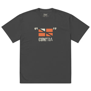 Contra reverse flag big t-shirt