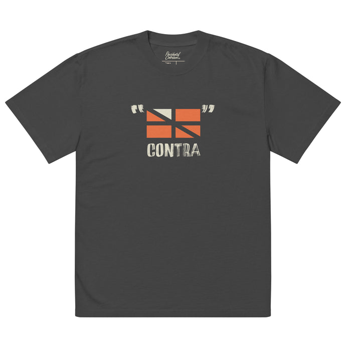 Contra reverse flag big t-shirt