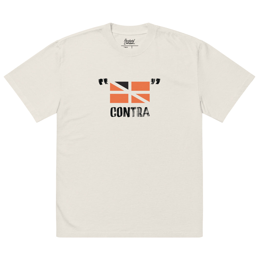 Contra reverse flag big t-shirt