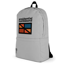 Load image into Gallery viewer, Presidential Contraband written logo flag backpack