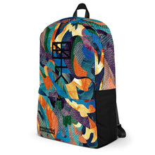 Load image into Gallery viewer, Indigo Moneyflauge backpack